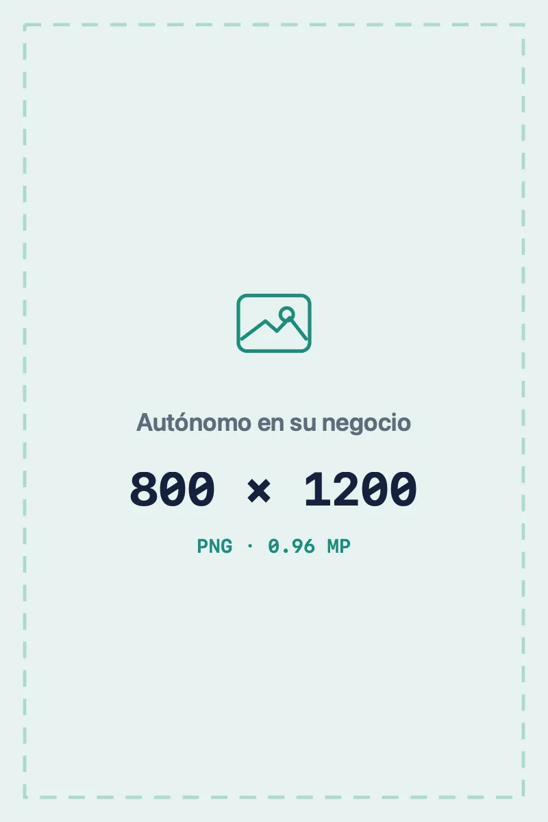 Autónomo trabajando en su negocio